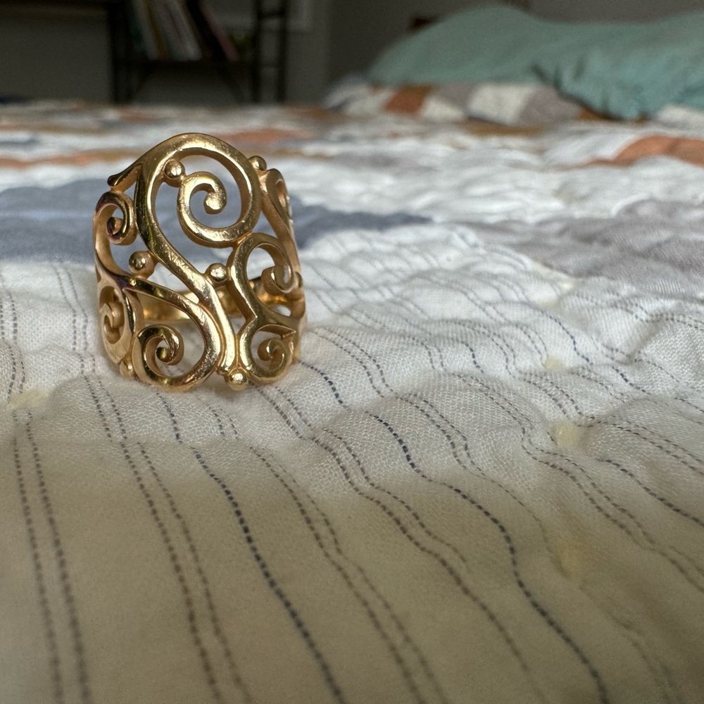 James Avery Sorrento 14k yllw gold ring